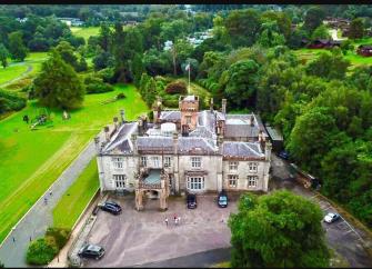 Hafton Castle from drone