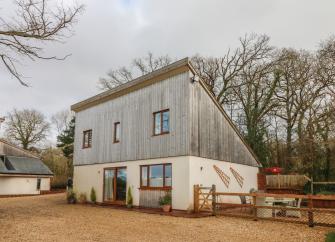 A 2-storey wooden holiday home in the Quantock Hills.