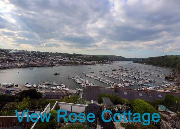 far-reaching view of boating marinas on the Dart Estuary
