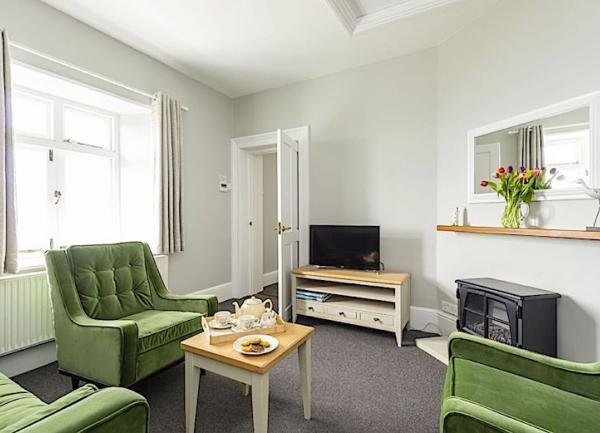 A living room in a Cornish lighthouse keepers cottage