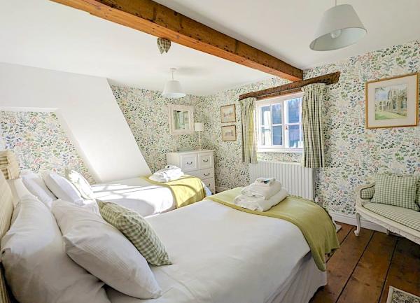 The twin-bedded Green bedroom