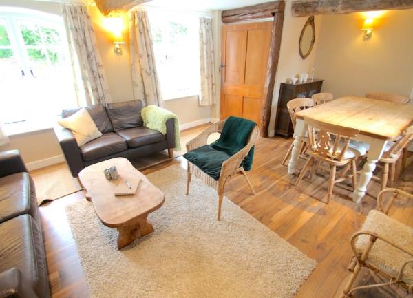 Lounge diner with a wooden dining table and chairs
