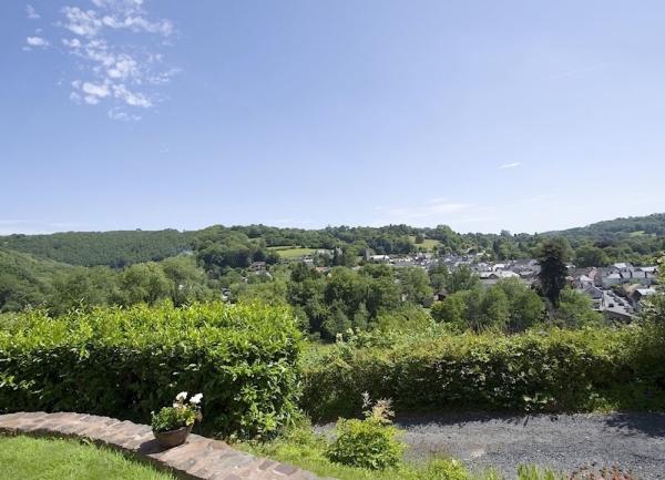 A garden with rural views.