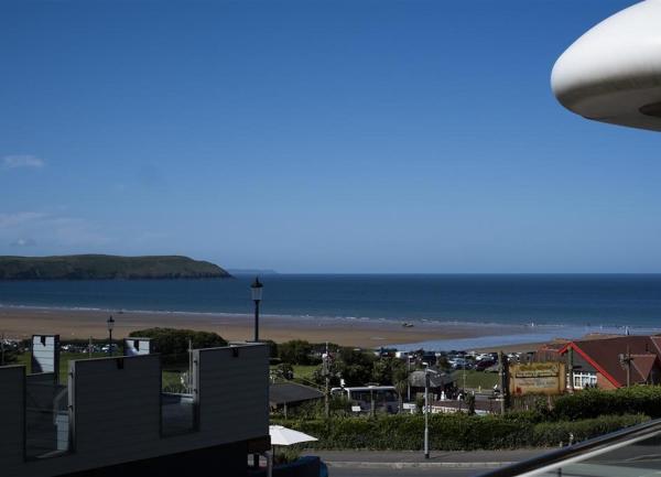 Woolacombe beach view.