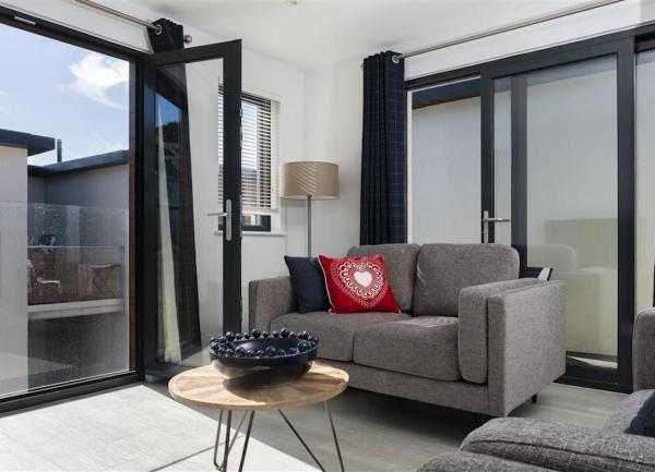 Lounge corner with sofa and coffee table