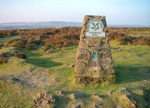 Moorland cairn on Exmoor.