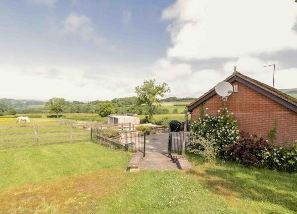 Rural views from a garden.