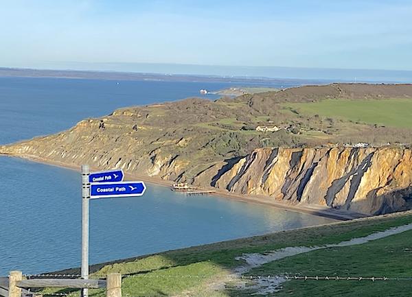 Clifftop walks overlooking the ocean.