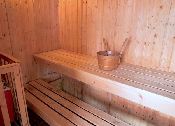 A 4-seater sauna.