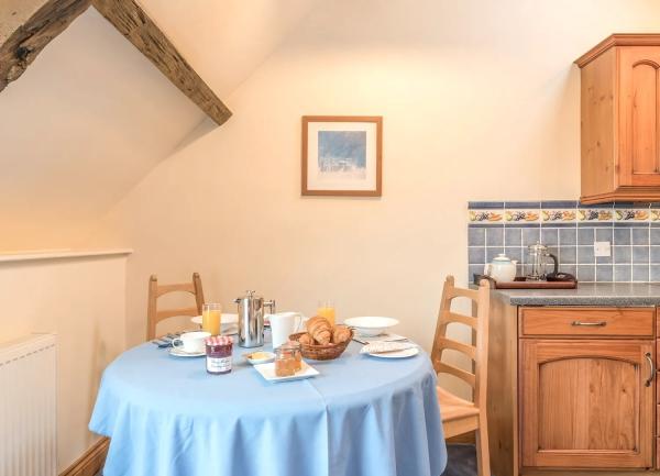 2-seat Dining table in a kitchen corner.