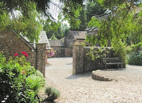 The entrance to Duddings Farm Cottages near Minehead.