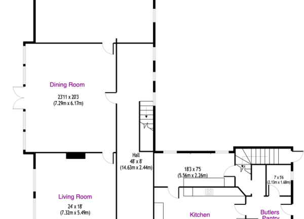 Manor House floor plans: Ground floor