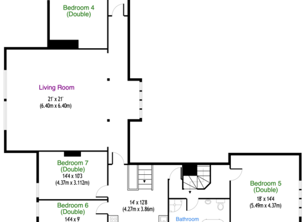 Manor House floor plans: 2nd floor