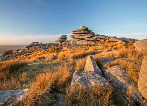A rocky tor on Bodmin M oor in North Cornwall.
