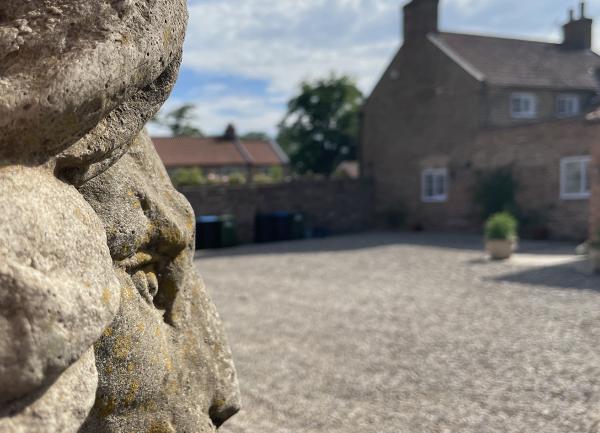 The courtyard at Pear Tree House