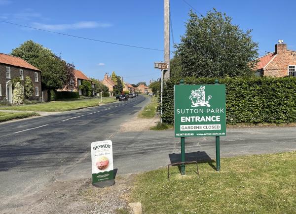 The entrance to the Tea Rooms just opposite the house