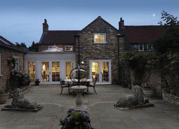 Pear Tree House at night