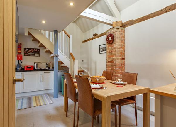 Holiday at Tractor Cottage, Weybourne, Norfolk dining room