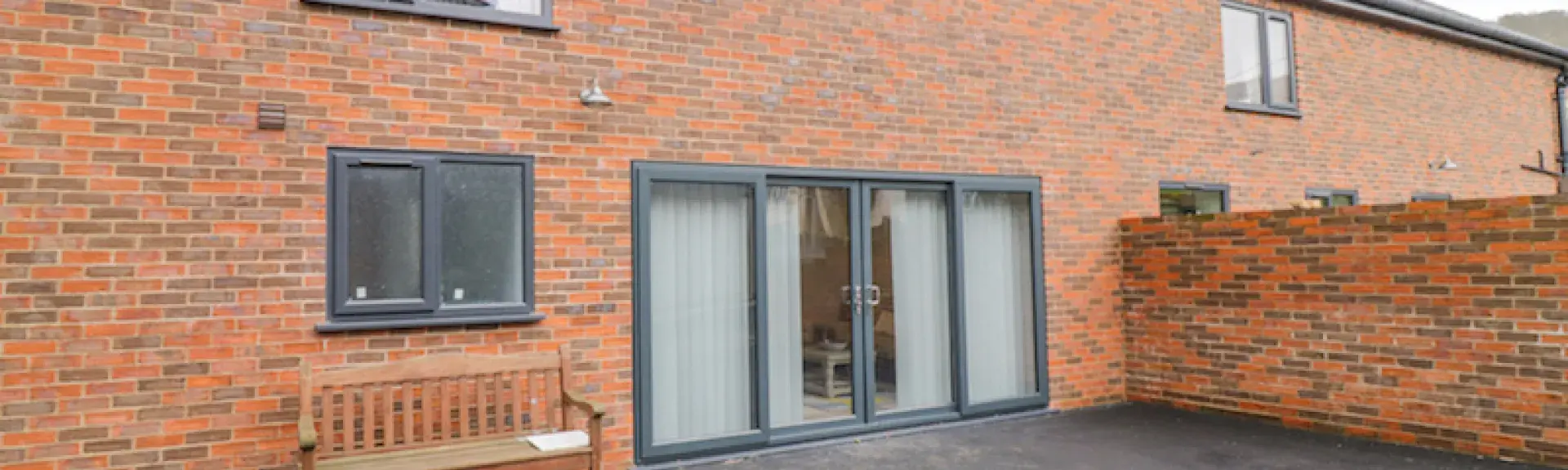Semi-detaachd, brick holiday home in caersws with off-road parking spaces.