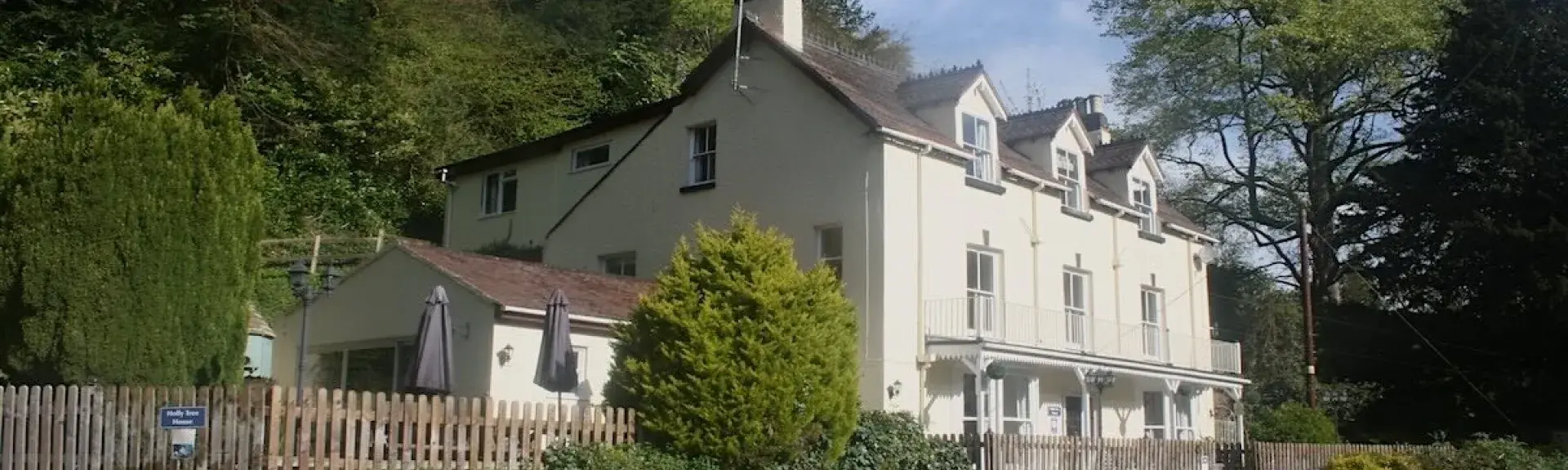 Exterior of a large 3-storey Wye Valley holiday home.