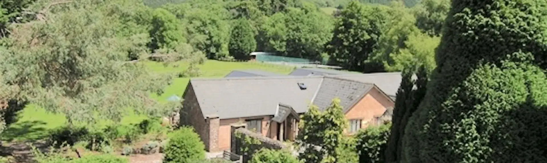 Exterior of a Minehead holiday cottage in a rural location