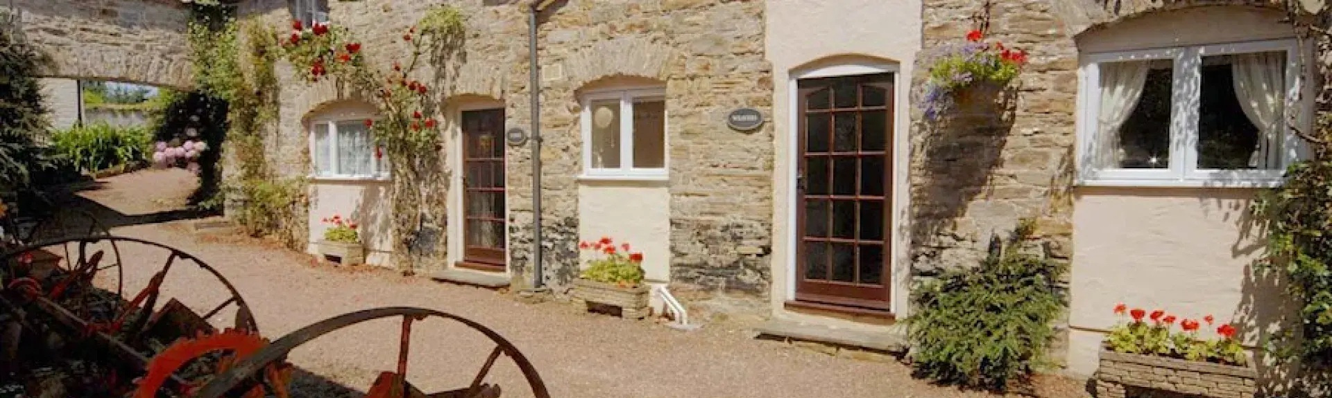 North Devon coastal cottages exteriors.