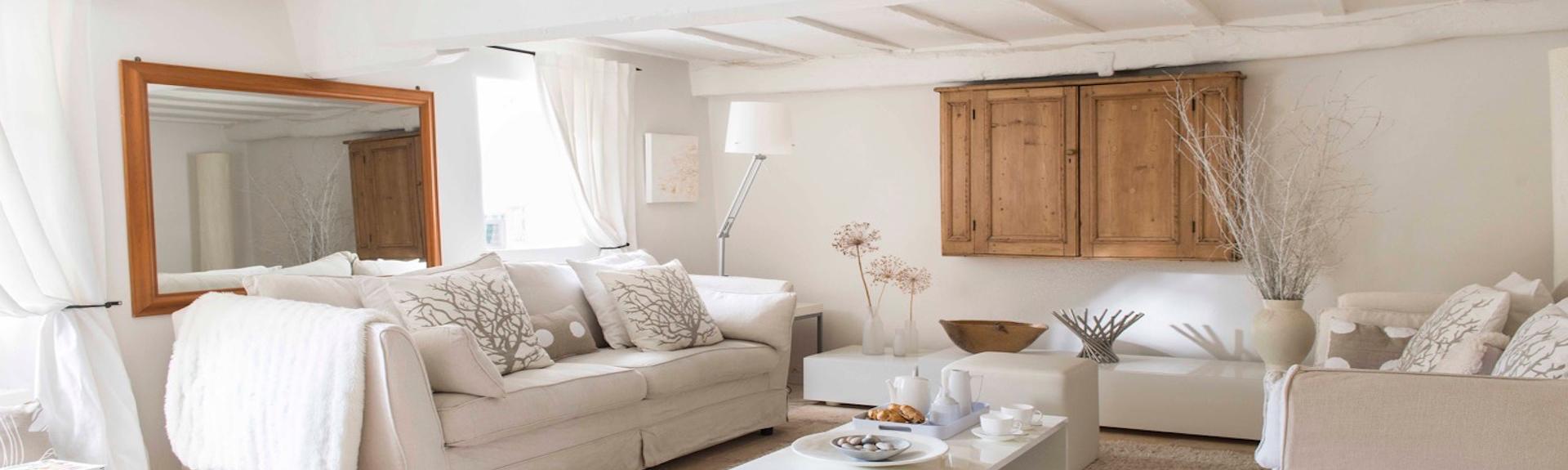 The spacious lounge in The Chestnuts, a luxury eco-friendly cottage in Oxfordshire
