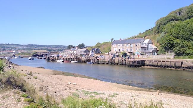 Axmouth on the River Axe Estuary in East Devon View Orchid Cottage: Click title above. Sleeps 6