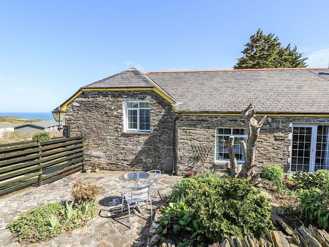 A single storey Tintagel Garden Apartment overlooks a large rockery.