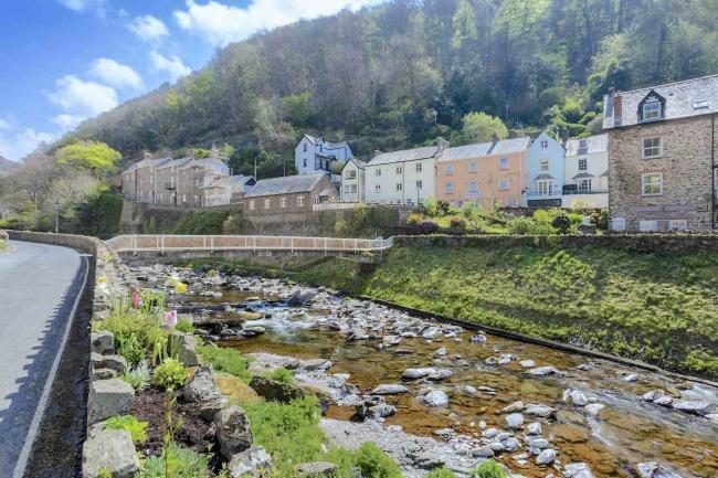 The River Lyn in Lynmouth flows through the village.