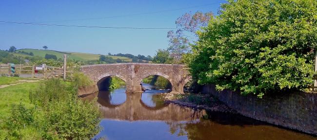 The River Coly flows quietly around Colyton in East Devon on its short journey to the sea.