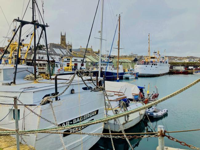 Penzance Harbour Enjoy a walk inspecting the boats moored in Penzance Harbour
