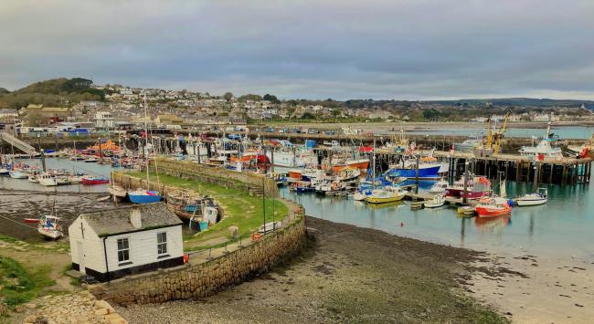 Newlyn Harbour in West Cornwall
